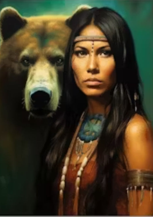 The bear and his indian wife