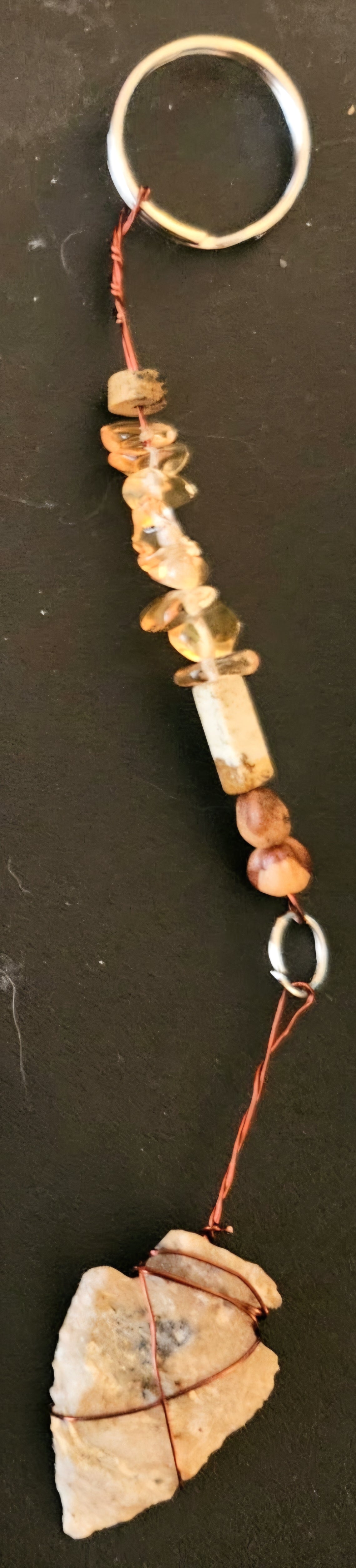 Ghost beads key chain