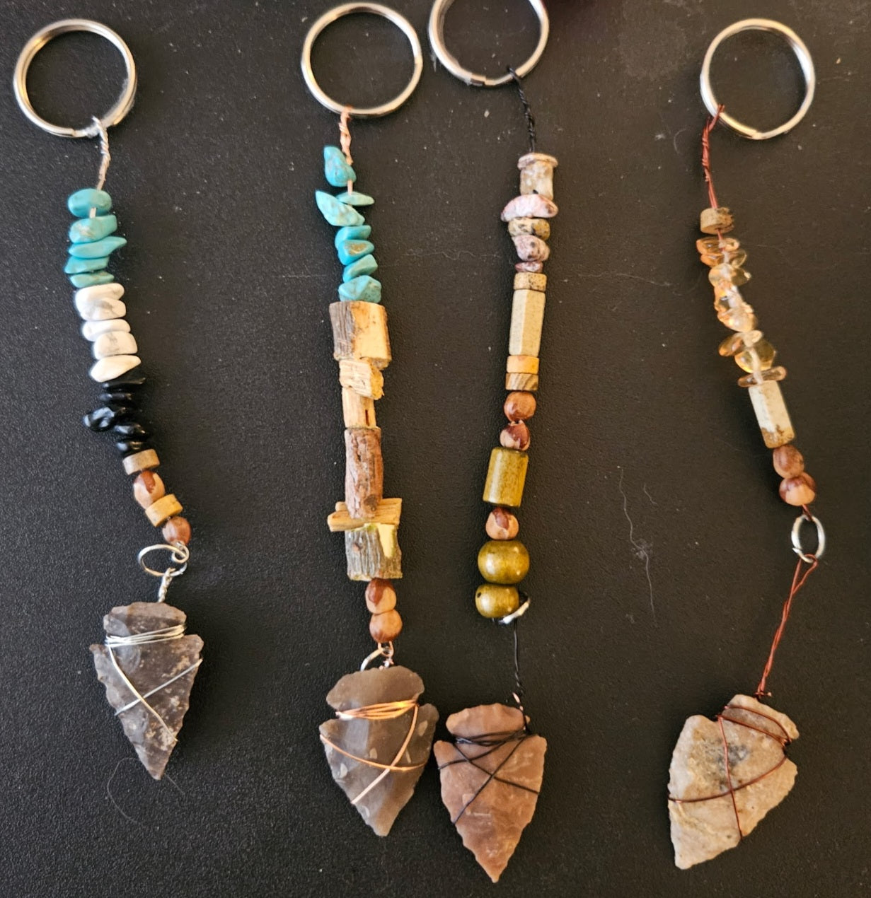 Ghost beads key chain